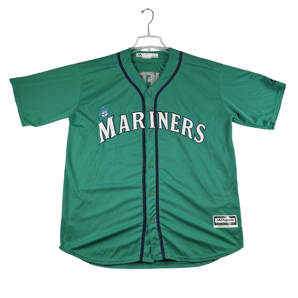 Vintage Seattle Mariners Jersey Mens 2XL MLB Baseball Majestic Ken Griffey 24